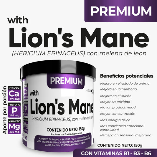 Lion´s Mane sabor Frutos Rojos x150 gr