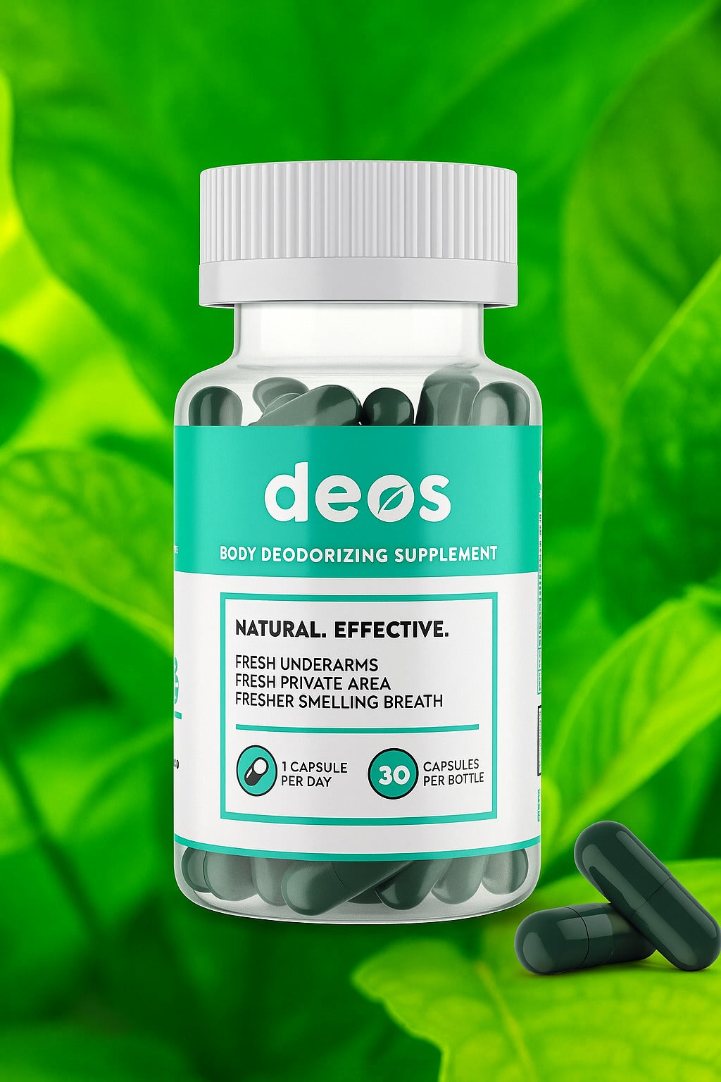 DEOS – Desodorante Natural en Cápsulas (30 cápsulas)