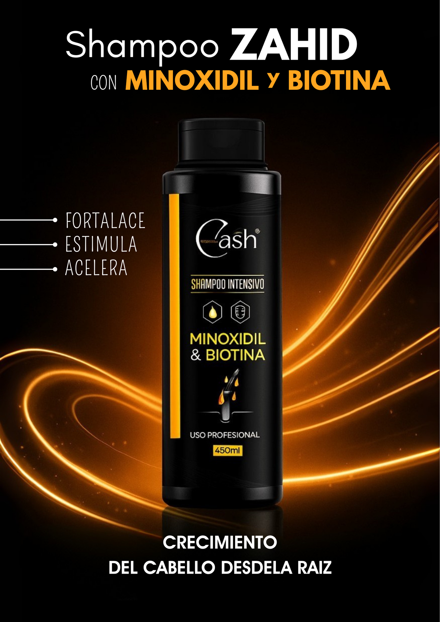 💪 Shampoo ZAHID con Minoxidil y Biotina